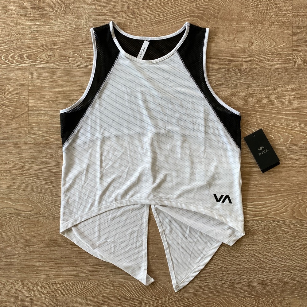 RVCA Sport Mesh Tie Tank Top - Small